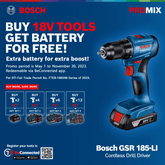 BOSCH GSR 185-LI w/ 23 PC ACE (0 601 9K3 0K2)